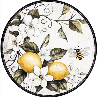 Lemon Sign, Everyday Sign, DCO-13025, Sign For Wreath, 10